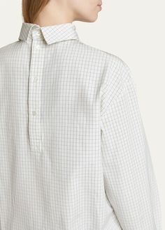 Dries Van Noten Corso Cotton Shirt with Button Closure - Bergdorf Goodman Product Description, Long Sleeves