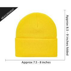 Size : One Size Cheap Yellow One Size Crochet Hat, Cheap Yellow Crochet Beanie, Cheap Yellow Yarn Hat, Cheap Yellow Beanie Cap, Affordable Yellow Winter Beanie, Affordable Yellow Beanie Cap, Yellow Cotton Beanie Hat, Yellow Knitted Beanie, One Size, Yellow Trucker Snapback Hat, One Size