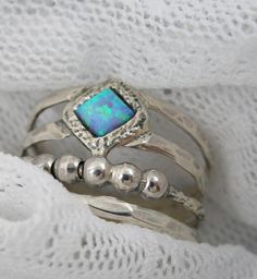 OPAL spheres silver ring sr9950 by STarLighTstudiO3 on Etsy, $49.00 Bohemian Silver Opal Open Ring, Silver Opal Birthstone Ring Gift, Bohemian Silver Open Opal Ring, Nickel-free Opal Silver Ring, Bohemian Silver Sterling Silver Opal Ring, Bohemian Sterling Silver Open Opal Ring, Handmade Sterling Silver Opal Promise Ring, Silver Opal Stackable Rings As Gift, Stackable Silver Opal Jewelry