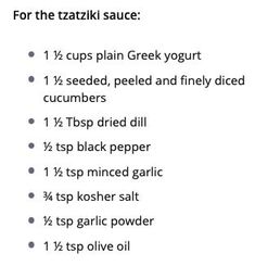 the ingredients for a tasty greek yogurt recipe are shown in this image