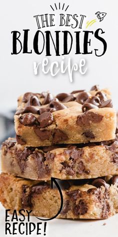 the best blondies recipe ever