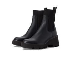 Dolce Vita Hoven H2O | Zappos.com Winter Chelsea Boots, Black Leather Combat Boots, Leopard Print Booties, Botas Chelsea, Lug Sole Boots, Black Combat Boots, Warm Shoes, Shearling Boots, Black Shoes Women