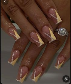 Ny Nails, Fancy Nails Designs, Nagel Tips, Simple Gel Nails, Girly Acrylic Nails, French Tip Acrylic Nails, Work Nails, French Acrylic Nails