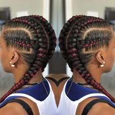 Feedins Braids, African Hair Braiding, Two Braid Hairstyles, Feed In Braids Hairstyles, French Braid Hairstyles, Feed In Braid, African Hair, Two Braids, Makijaż Smokey Eye