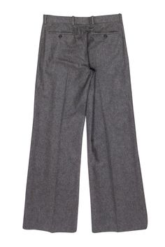 Get ready to elevate your work wardrobe with these polished and professional Ralph Lauren trousers! Made from a luxurious wool blend, these tailored pants are a versatile grey that will pair perfectly with any top. Plus, the single pleat detail adds a touch of sophistication to the straight-leg design. Size 6 80% Wool, 20% Nylon Concealed front zip w/ hook-eye Belt loops Side slip pockets Back buttoned pockets Straight leg Pleated Waist 31" Inseam 34" Length 43" Ralph Lauren Elegant Workwear Bottoms, Classic Ralph Lauren Dress Pants For Formal Occasions, Ralph Lauren Classic Formal Dress Pants, Elegant Tailored Ralph Lauren Pants, Classic Ralph Lauren Formal Dress Pants, Ralph Lauren Tailored Formal Pants, Ralph Lauren Classic Formal Pants, Ralph Lauren Formal Trousers, Classic Ralph Lauren Formal Pants