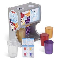 Restaurant Lunch, Juice Dispenser, Plastic Ice Cubes, Pretend Kitchen, Soda Fountain, Pretend Play Toys