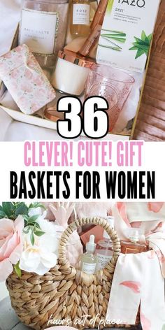 the basket is full of different items for women to put in their purses and make them