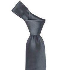 There's nothing like a perfect neutral tie. This pewter tie is gorgeous for formal occasions like weddings. In fact, many of our customers select this tie to offset the groom, while his groomsmen wear dusty blue, burgundy or mauve ties. There's really no wrong way to pair this dark gray color. It looks sleek with black and navy blue suits, and it certainly can be worn with a lighter gray suit as well. This tie is part of our premium collection, which we're confident you'll love. The material is Navy Blue Suits, Blue Suits, Light Grey Suits, Dark Gray Color, Navy Blue Suit, Ties For Men, Grey Tie, Business Wear, Dark Grey Color