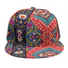 "Thank you for looking at this very cool vibrant baseball cap that I designed and will be created for you. More hats here ! https://www.etsy.com/shop/ConceptualSubculture?ref=seller-platform-mcnav§ion_id=11567017 Please allow for 10 business days to create this and 20 days to ship. this is printed  not real denim or real embroidery ) The hat is a fabric hat which shipped in a bag not a box . Some customers are not happy with this but others are fine because you can steam it with a steamer and it pops back with no issues. I am just letting you know because I am an honest seller. The hat is amazing, its really roomy and fun and high quality thick fabric -the colors are SUPER vibrant and will stay bright and you will stand out in a crowd or on stage. I did speak with corporate and they are di Floral Cottage, Just Letting You Know, Thick Fabric, Cottage Core, Vintage Boho, Trucker Cap, Baseball Cap, Soft Fabrics, Steam