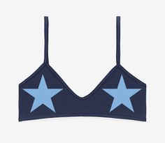 Our fabulous Stars bralette is an absolute statement piece! Pair this hot & sexy bralette with one of our adorable cheer skirts, wear it with a pair of sweatpants or rock it with our skorts. This soft & smooth bralette features a sleek minimal design. Available in navy & white. This bralette is also available in "Customize Your Own" under the tab on our menu page! Made in the USA, Premium Cotton/Spandex Jersey Trendy Fitted Bra For Loungewear, Trendy Sports Bra For Summer Loungewear, Fitted Triangle Top Crop Top For Loungewear, Navy Blue Gameday Outfit, Summer Loungewear Bra With Triangle Top, Cropped Summer Loungewear Bra, Blue Triangle Top Sports Bra, Navy Blue Lingerie, Navy Bra