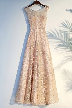 Shop Formal Long Champagne Long Prom Party Dress Lace Sleeveless online. SheProm offers formal, party, casual & more style dresses to fit your special occasions. Cream Formal Dresses, Mother Of The Bride Gown, Color Rush, Dress Prom, Formal Dresses Prom, Prom Party, Prom Party Dresses, Dress Lace, Custom Dresses