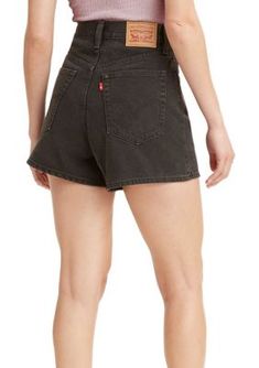 Cut in a high-waisted mom silhouette, these shorts from Levi's offer ultra trendy casual-day style. | Levi's Women's High Waisted Mom Shorts, 24 Levi's High-waisted Shorts For Summer, Levi's Casual High-waisted Shorts, Levi's Mid-rise Dark Wash Shorts, Levi's Mid-rise Cotton Jean Shorts, Levi's High-waisted Cotton Shorts, Smaller Hips, Mom Jeans Shorts, Levis Women, Mom Shorts