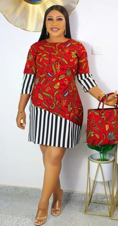 Ankara Shift Dress, Ankara Short Gown Styles, Short Dress Styles