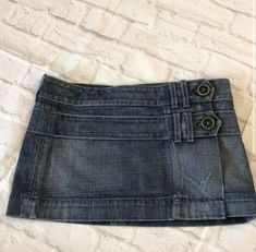 Wrap Mini Skirt, Dark Blue Denim, Citizens Of Humanity, Jean Skirt, Victoria Beckham