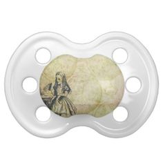 a baby pacifier with an image of a woman