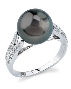 Ring Pearl Modern, Lux Jewelry, Tahitian Pearls Jewelry, Tahitian Pearl Ring, Kohls Jewelry, Rings Pearl, Pearl And Diamond Ring, Versatile Jewelry, Sea Pearl