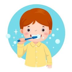 Brush Teeth Clipart, Teeth Clipart, Daily Routine Activities, Tooth Cartoon, Teeth Clip, Brush Teeth Kids, Sikat Gigi, Kids Vector, Dental Health