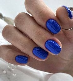 Best Winter Nail Colors, Short Winter Nails, Blue Spring Nails, Winter Nail Colors, Nail Colors Winter, Short Square Nails, Shellac Nails, Blue Spring, Winter Nail