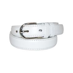 Toddlers Basic 1 Inch Leather Belt by CTM. A classic belt for your little one, this is a great style for both casual and dress outfits. A round silver buckle feeds into two keepers. Fits 18 - 22 inches waist size. Walmart marketplace seller Belt Outlet specializes in sale-priced Dress Belts and clothing accessories for men, women and children. We carry quality belts, wallets, headwear, cold weather accessories including Belts for Girls. Size: S.  Color: White.  Gender: female.  Age Group: toddle Basic Dress Pattern, Girls Belts, Belt Pack, Classic Belt, Matte Colors, Kids Belt, Style Steal, Casual Belt, Dress Gloves