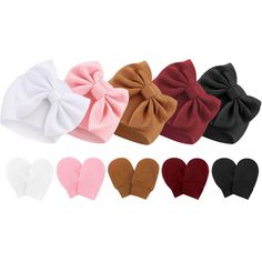 PRICES MAY VARY. Package Quantity - You will get 5 sets of baby hats and gloves in one package. The newborn cotton mittens measure 2.2’’*3.1’’(5.5cm*8cm); hat measures 14 x 13.8cm/ W5.9” x H5.1”. The hat circumstance is 12.6’’(32cm) It are designed in a proper size for newborns from 0 to 6 months. Material - Our newborn hats and gloves are made of natural high quality 96% cotton + 4% spandex. Luxuriously soft newborn hats are friendly to baby's skin, lightweight and breathable, washable and reus Adjustable Soft Hat For Gifts, Adjustable Soft Hat As A Gift, Soft Adjustable Hat As A Gift, Cute Soft Hats For Gifts, Cute Soft Hats Perfect As Gifts, Pink Warm Hat For Gift, Pink Warm Hat As A Gift, Warm Pink Hat For Gift, Newborn Mittens