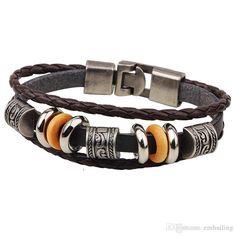 mens Bracelet Trendy Collection,Trendy Collection,mens bracelet silver,mens bracelet online,mens bracelet leather,mens bracelet designs,kada for mens,silver bracelet for mens with grams,chandi bracelet price,gold bracelets for mens in  jewellers, www,menjewell.com Chinese Bracelet, Leather Bracelets Women, Beads Charm, Genuine Leather Bracelet, Casual Jewelry, Bracelet Women