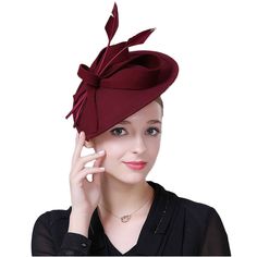 PRICES MAY VARY. 【Main Material】100% Wool,Except The Accessories. 【Hat Size】Length:27cm/10.63", Width:26cm/10.24", Height:21.5cm/8.46''. 【Hat Circumference】Attaches by headband,Adjustable. 【About This Hat】Perfect for a cocktail party, wedding, tea party, christening or any other festive event. FADVES are committed to providing good quality hat to provide customers with a comfortable experience. 
About this product 
1-Suitable for photography, costume party, bridal party, wedding, church, cocktai 1950s Hats, Church Wedding Dress, 1940s Hats, Derby Dress, Tea Party Dress, Tea Party Hats, Pillbox Hat, Womens Vintage Dresses, Royal Ascot