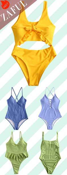 Chic Cheap Swimsuits. Low Price, Down To $9.99. 1000+ Collections. Free Shipping Over $40. Browse The Latest Fashion From Bikinis, Tankinis, One-piece Bathing Suits, And Cover-Ups. #ZAFUL #swimwear #swimsuits #bikini #tankini #onepiece Vacation One-piece Swimwear With Built-in Bra, One-piece Swimwear With Built-in Bra For Beach, Barbie Swimwear, Solid Ruffled One-piece Swimsuit For Beachwear, Summer Beachwear One Piece With Built-in Bra, Acne Hacks, Bling Bra, Poolside Beachwear One Piece With Built-in Bra