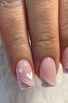 Unghie Sfumate, Fancy Nails Designs, Colorful Nails, White Nail, Short Acrylic Nails Designs, Chic Nails, Fancy Nails, Nail Arts, Short Acrylic Nails