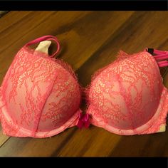 Victoria’s Secret 34b Pink Lace Bra, New With Tags. Non Smoking Home. Comment With Any Questions! Victoria Secret Room Ideas, Victoria Secret Room, Secret Room Ideas, Secret Room, Pink Lace Bra, Sleep Wear, Room Inspiration Bedroom, Bras And Panties, Lace Bra