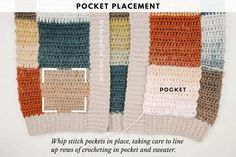 the crocheted blanket is shown with text describing how to use it in this project