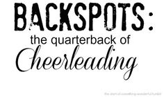 the words backspots are written in black on a white background with an image of a