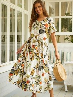 Hot Sale Collection | Women's Clothing Online for Sale - Azzlee Button Maxi Dress, Modest Maxi Dress, Short Sleeve Maxi Dress, Maxi Dress Sale, Dresses Cheap, Glamorous Dresses, Short Sleeve Maxi Dresses, Midi Dress Casual, Maxi Dresses Casual