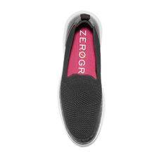 Enjoy comfort and style with these Cole Haan ZeroGrand Omni women's slip-on shoes.Click this Footwear Guide to find the perfect fit and more! Enjoy comfort and style with these Cole Haan ZeroGrand Omni women's slip-on shoes. Click this Footwear Guide to find the perfect fit and more! SHOE FEATURES Engineered stitchlite knit upper NA Slip-on construction for easy entry Textile lining footbed increases non-slip in heel Forefoot and heel rubber pods for added traction and durability Lightweight EVA Black Slip-ons With Ortholite Insole, Black Flat Slip-ons With Arch Support, Comfortable Slip-on Sneakers With Branded Insole, Black Slip-ons With Branded Insole, Women's Slip On Shoes, Cole Haan Zerogrand, Vans Classic Slip On Sneaker, Cole Haan, Slip On Shoes