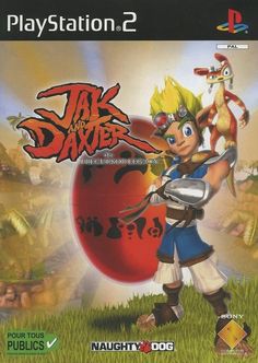 an image of the game cover for jak and his battle against evils, which is