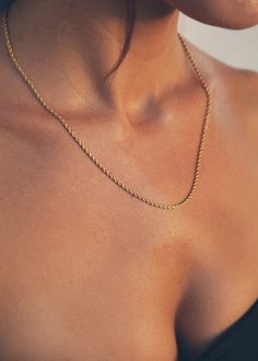 Chain Gold, Gold Dipped, Rope Chain, Lobster Clasp, Gold Filled, Diamond Necklace, Pearl Necklace, Chain Necklace, Chain