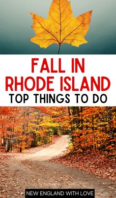 fall in rhode island top things to do