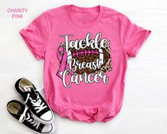 Breastcancerawareness Shirts, Pink Out Shirt Designs, Emma Grant, Cheer Coach Shirts, Sport Mom, Football Cheer, Cheer Shirts, Pink Out, Cricut Designs