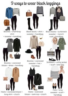 9 ways to wear your shapewear leggings – Svelte Ways To Wear Black Leggings, Shapewear Leggings, Look Legging, Black Leggings Outfit, How To Wear Leggings