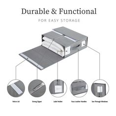 the instructions for how to fold an easy storage bed