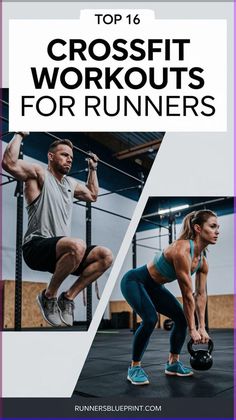 Ready to enhance your running game? Try these 16 CrossFit workouts to build strength, increase endurance, and become a faster, better runner! 🏃‍♀️💥 #CrossFitWorkouts #RunWithPower #EnduranceTraining #RunnersBlueprint #RunningLife Workouts For Runners, Crossfit Endurance, Cross Training For Runners, Kettlebell Clean, Body Weight Squat, Increase Endurance, Metabolic Conditioning, Wod Workout, Air Squats