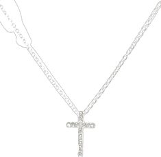 Silver Cross Pendant Jewelry For First Communion, Elegant Silver Jewelry For Confirmation, Silver Cross Necklace For Confirmation, Silver Cross Jewelry For Confirmation, Sterling Silver Necklace For First Communion, Cross Necklace Simple, Tiny Cross, Fashionable Jewelry, Cross Pendant Necklace