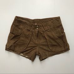 Free People Brown Suede Shorts. Brand New. Brown Bottoms With Hip Pockets For Spring, Summer Brown Bottoms With Hip Pockets, Brown Mid-rise Bottoms For Summer, Brown Summer Shorts With Pockets, Brown Summer Bottoms With Pockets, Summer Brown Shorts With Pockets, Summer Bottoms With Pockets In Brown, Brown Shorts With Pockets And Short Inseam, Suede Shorts