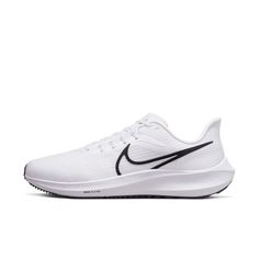 Style: Dm0164-100 Color: White/Black Gender: Mens Nike Air Zoom Pegasus 39, Xmas Wishlist, White Shoes Men, White Basketball Shoes, White Nike Shoes, Womens Basketball Shoes, All Nike Shoes, White Running Shoes, Nike Pegasus