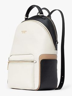 Hudson Colorblocked Large Backpack | Kate Spade New York Elegant Backpacks, Womens Rucksack, Modern Backpack, Amazon Items, Modern Bag, Women Leather Backpack, Diy Tote Bag, Back Bag, Large Backpack