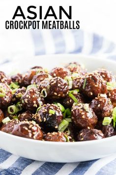 Sweet, rich and delicious these effortless Asian Crockpot Meatballs are a delicious appetizer recipe with an Asian flair that everyone loves. #crockpot #slowcooker #appetizer #recipe #easyrecipe #asian #meatballs Asian Crockpot, Meatballs Crockpot, Crockpot Meatballs, Slow Cooker Asian, Asian Meatballs, Crockpot Appetizers, Crock Pot Meatballs, Meat Appetizers, Delicious Appetizer Recipes