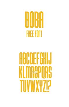 two different type of font that are yellow