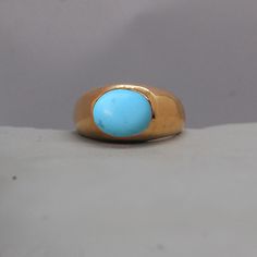 Arizona Blue Turquoise 925 Sterling Silver Ring, 18K Rose Gold, 18K Yellow Gold Yellow Sleeping Beauty Turquoise Ring, Statement Jewelry Gemstone : Arizona Turquoise Stone Size : 8 x 10 mm Ring Size : Please Choose Your Size stone  Color : Blue Material :  Please choose your metal It's a unique gift for anyone zodiac style ring . Please Notice before checkout :- Due to we use natural stones, the stones may vary slightly in shape, size and color. Contact us for any other gemstone customization be Hallmarked Turquoise Yellow Gold Ring For Wedding, Hallmarked Yellow Gold Turquoise Ring For Wedding, Elegant Turquoise Gemstone Signet Ring, Blue Turquoise 14k Gold Wedding Ring, Blue Heirloom Turquoise Ring Hallmarked, Heirloom Blue Turquoise Hallmarked Ring, Blue Turquoise Oval Cabochon Ring In 14k Gold, Blue Turquoise 14k Gold Oval Cabochon Ring, Blue Oval Cabochon Turquoise Ring In 14k Gold