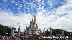 people standing in front of a castle with the words making days count on it