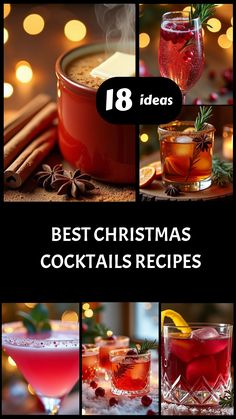 the best christmas cocktails to drink this holiday season, including hot chocolate and cranberry tea