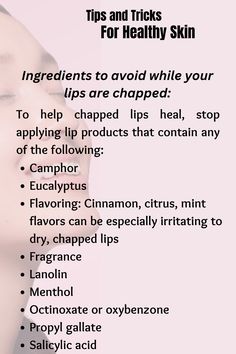 tips and Tricks from dermatologists for healthy skin #healtyskin #skincare #skinhealth #tipsandtricks #glowuptips #glowingskintips #glowingskinnaturally #tipsfromdermetologist #shinyskin #diyskincare #benatural #lipcare #avoidchoppedlips Lip Healing